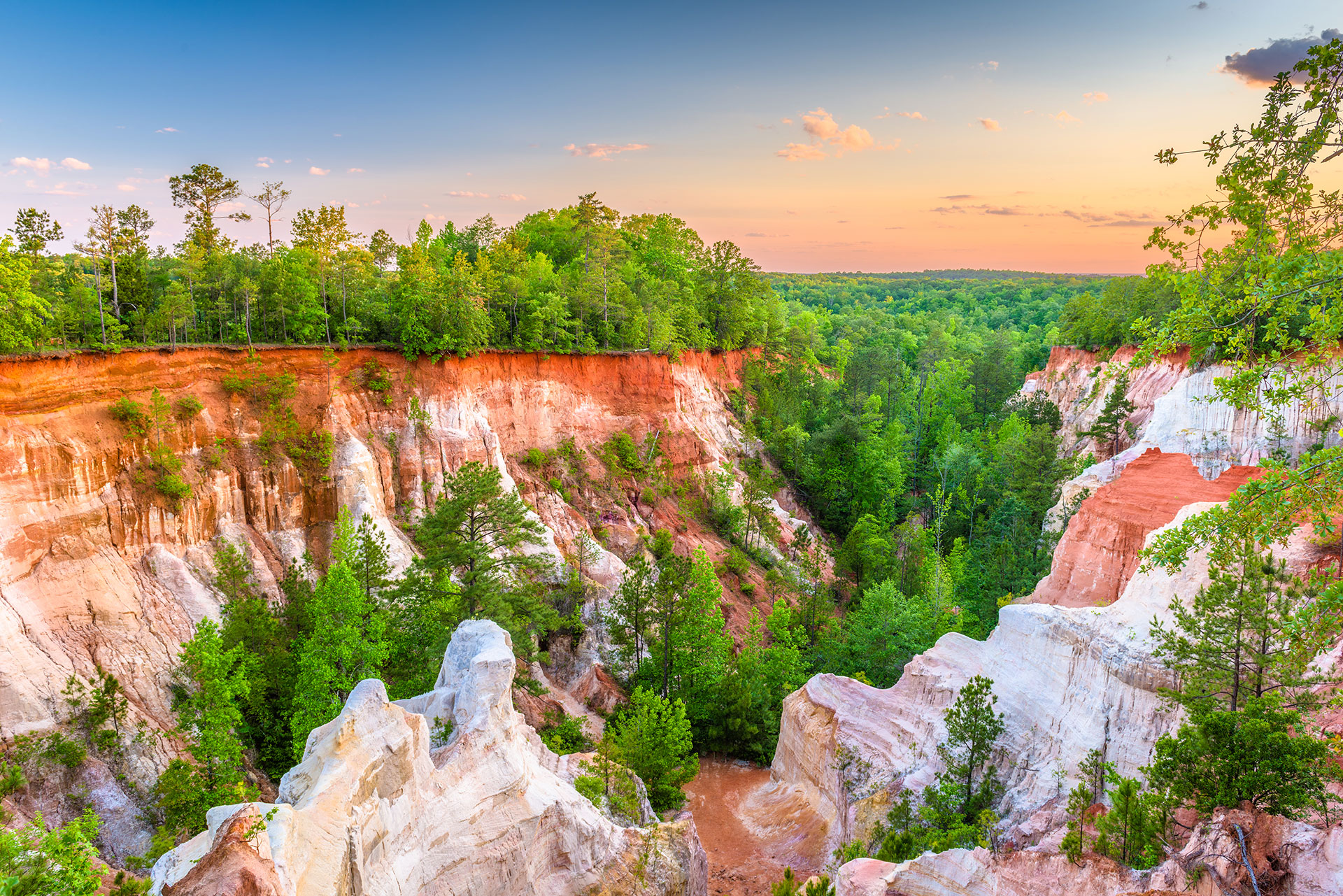 Providence Canyon landscape near the demo destination